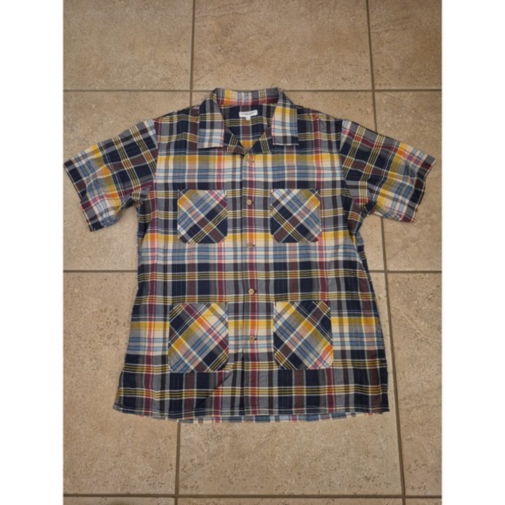 Engineered Garments Patchwork Madras Camp Plaid S… - image 2